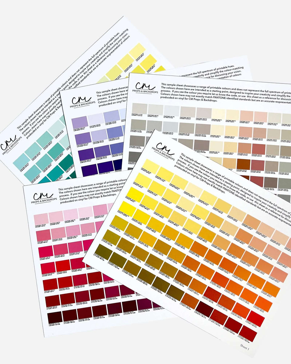 Vinyl Colour Chart: Accurate Backdrop Printing Solution