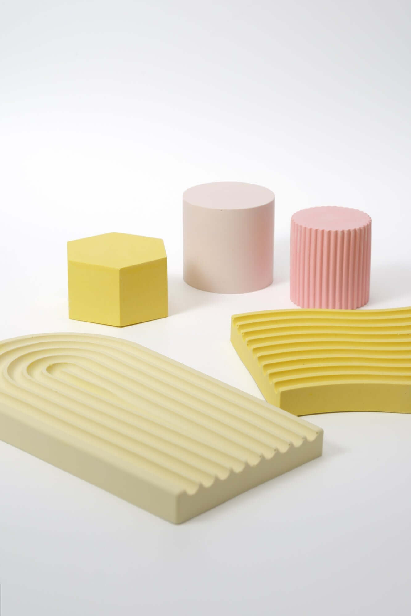 Fluted Table Riser Fluted Product Riser | Jesmonite Photo Prop | NZ Made