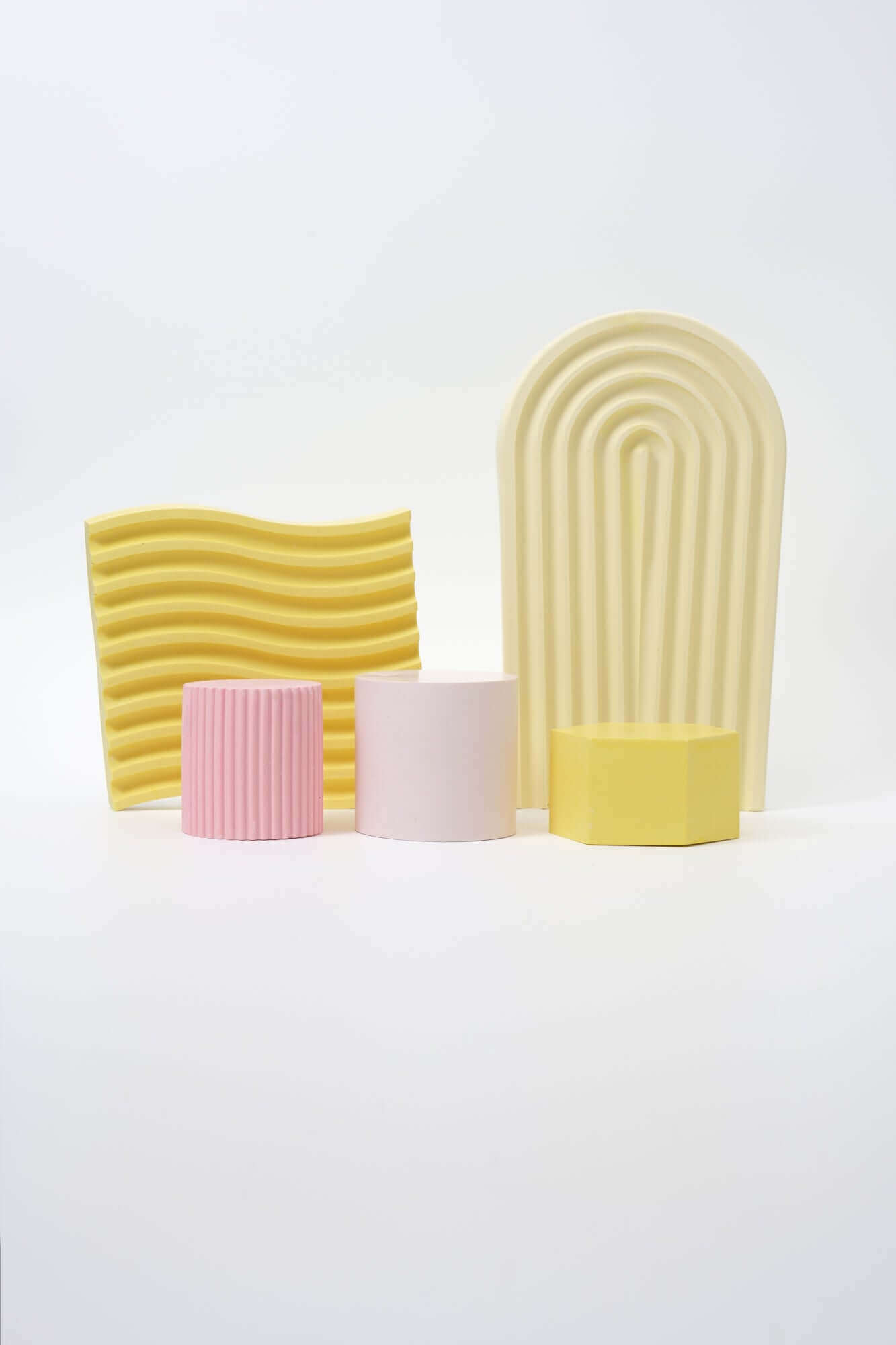 Fluted Table Riser Fluted Product Riser | Jesmonite Photo Prop | NZ Made